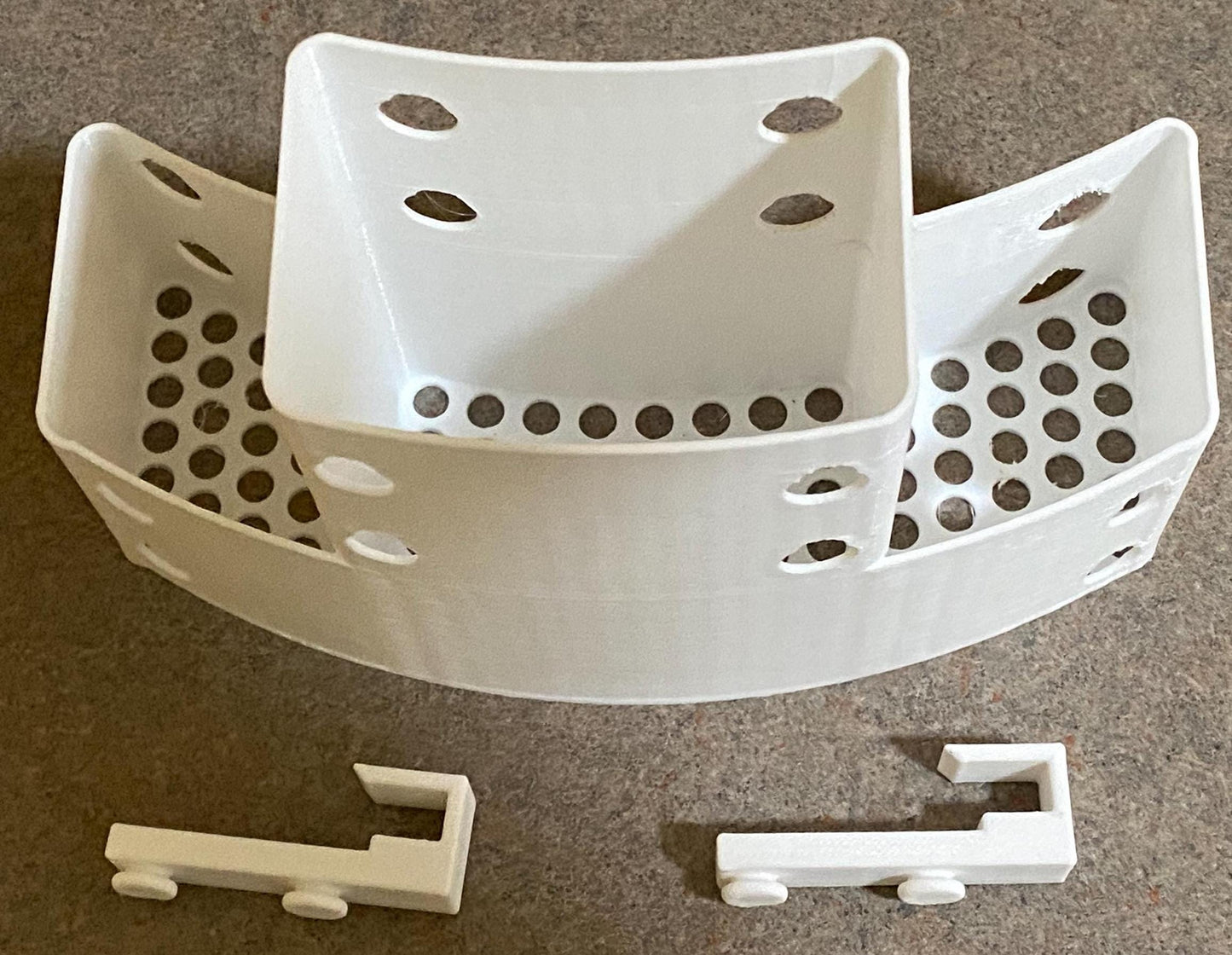 Pottery Tool Holder.- Attaches to standard 2, 3 or 5 gal buckets. Rinse tools in bucket, place in holder to drip dry into bucket.