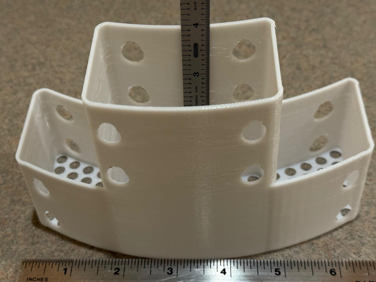 Pottery Tool Holder.- Attaches to standard 2, 3 or 5 gal buckets. Rinse tools in bucket, place in holder to drip dry into bucket.